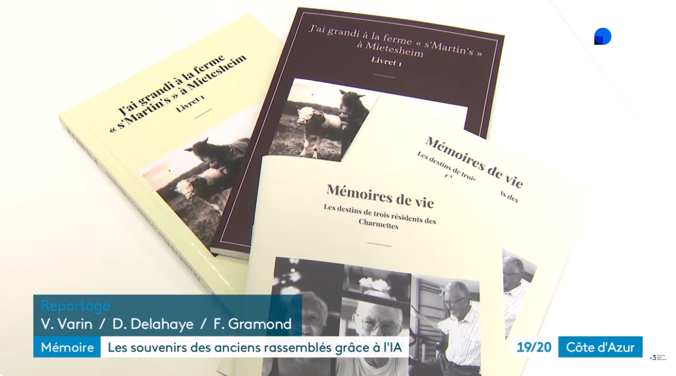Reportage France 3 : Écrire ses mémoires avec l'IA